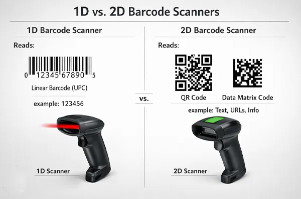 تفاوت بارکد اسکنر لیزری و ایمیجر