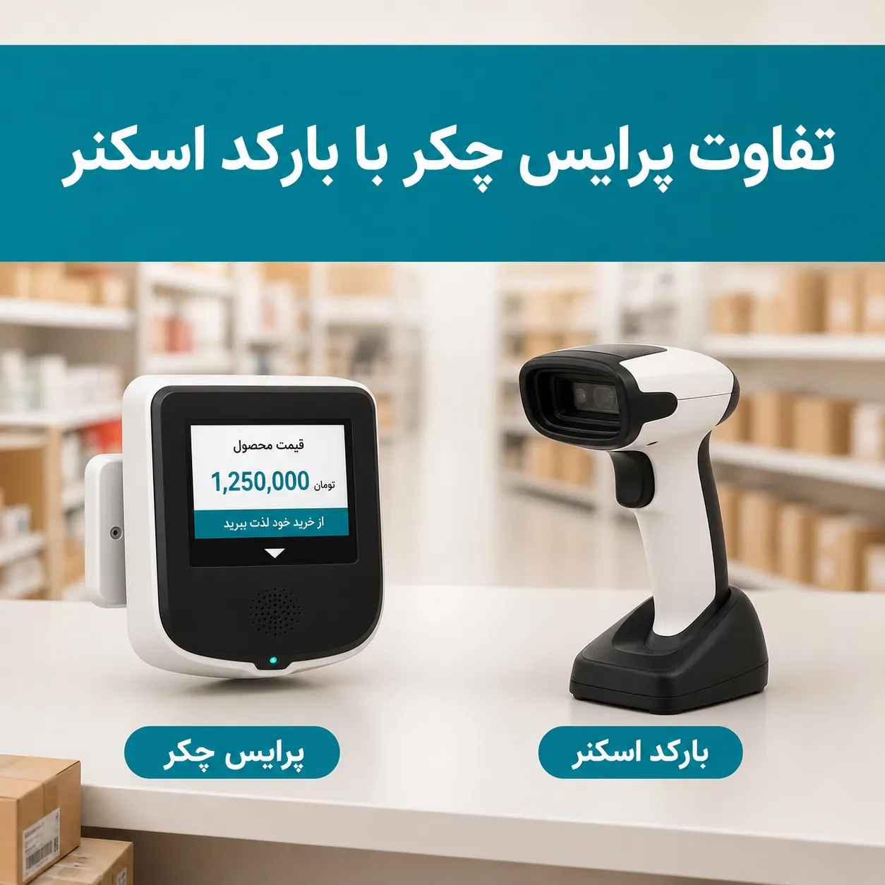 تفاوت پرایس چکر با بارکد اسکنر